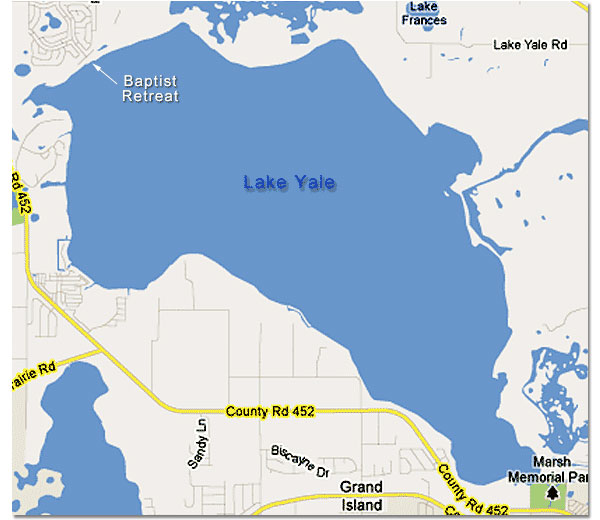 Harris Chain Lake Yale Map