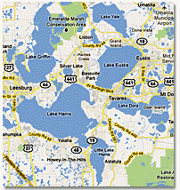 Lake Harris Fishing Map The Florida Harris Chain Of Lakes